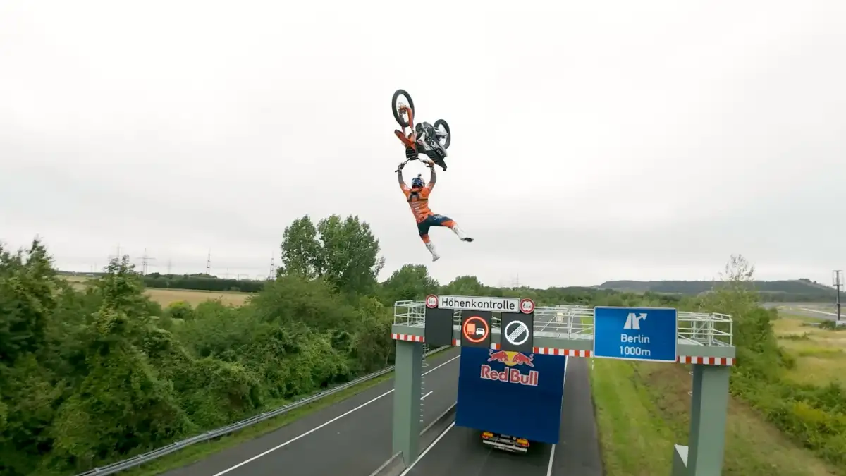 Red Bull Worlds First!  - Motorbike Flip