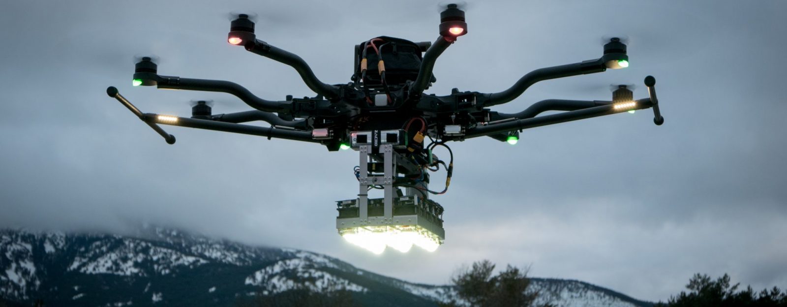 Drohne Licht LED Oktokopter