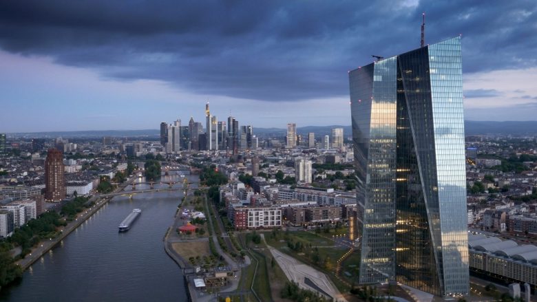 Frankfurt Stock footage aerial drone